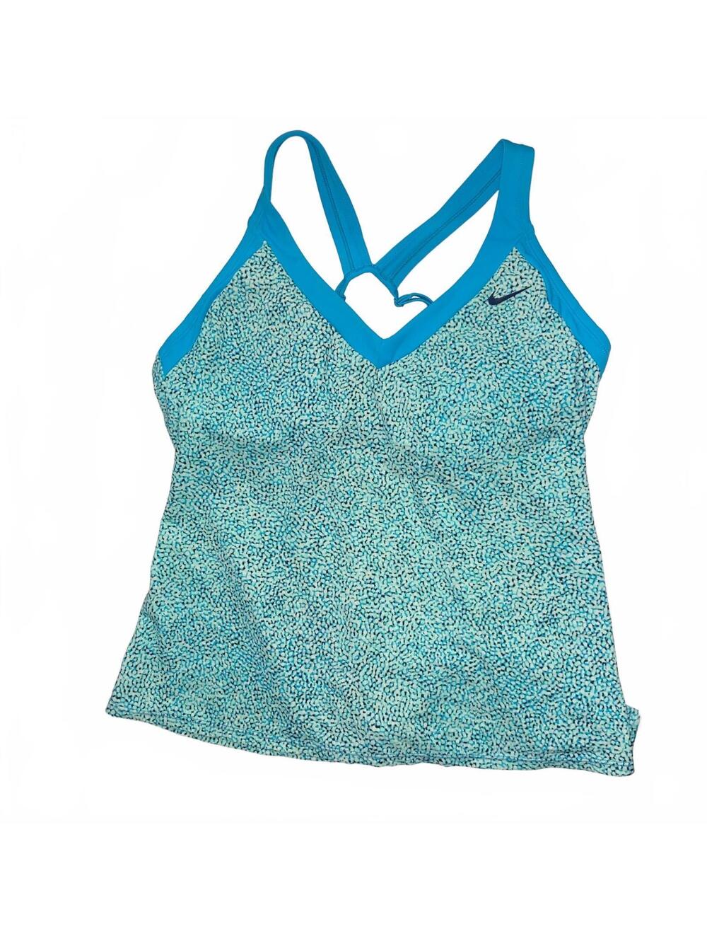 Nike Dri-FIT Racerback Athletic Tank Top Built In Bra Blue Women's XL